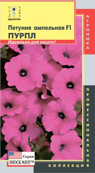 Семена Петуния ампельная F1 (серия Shock Wave™) Пурпл ПЛ