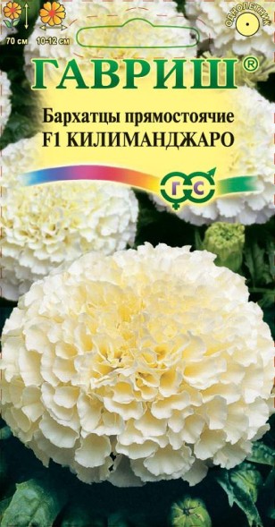 Семена Бархатцы прямостоячие Килиманджаро (Гавриш)