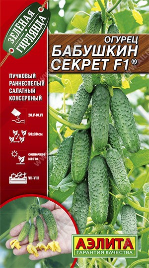 Семена Огурец Бабушкин секрет F1 (Аэлита)