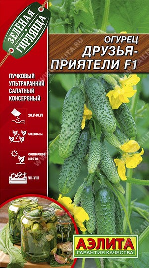 Семена Огурец Друзья-приятели F1 (Аэлита)