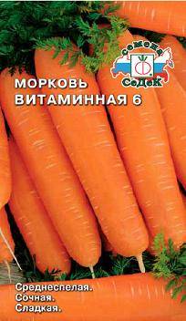 Морковь Витаминная 6 (СеДеК)