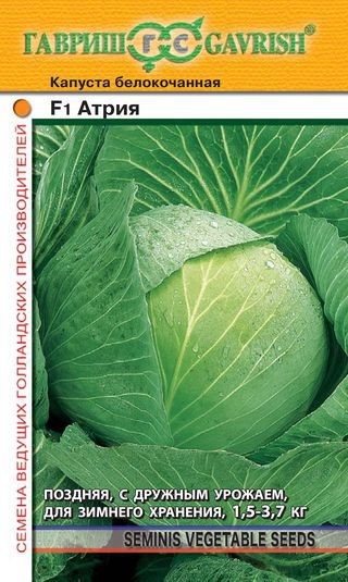 Семена Капуста белокочанная Атрия F1 (Гавриш) 