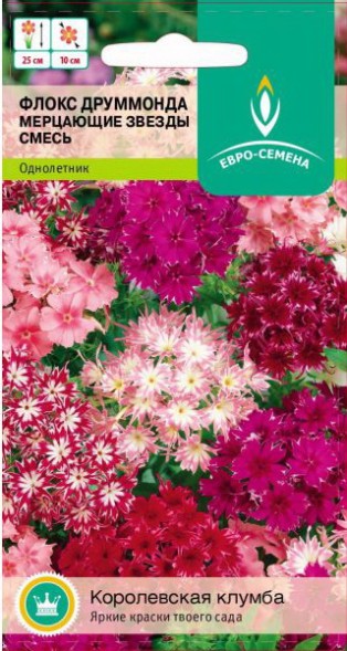 Семена Флокс Мерцающие звезды, смесь (Евро-семена)