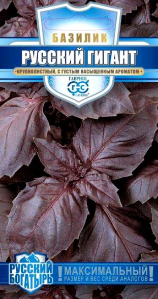 Семена Базилик Русский гигант фиолетовый (Гавриш)
