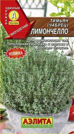 Тимьян (чабрец) овощной Лимончелло (Аэлита)