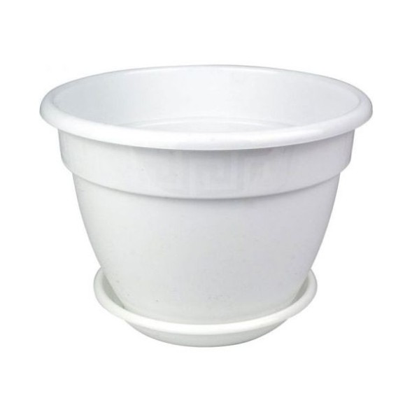  Горшок для фиалок Антик 0,75 л белый 5PL0379