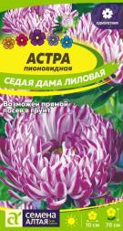 Астра Седая Дама Лиловая пионовидная (Семена Алтая)