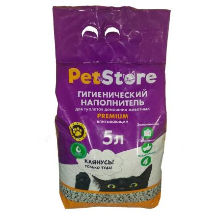 Наполнитель PET STORE глиняный впитывающий 5л