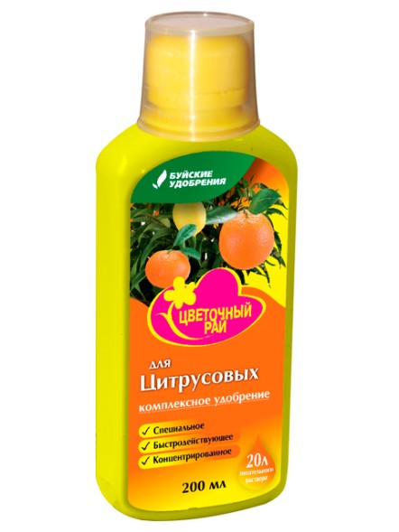  Комплексное удобрение для цитрусовых &amp;quot;Цветочный рай&amp;quot; 200 мл