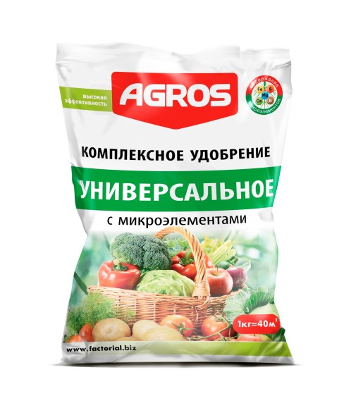  Универсальное комплексное удобрение с микроэлементами 1 кг (Факториал)