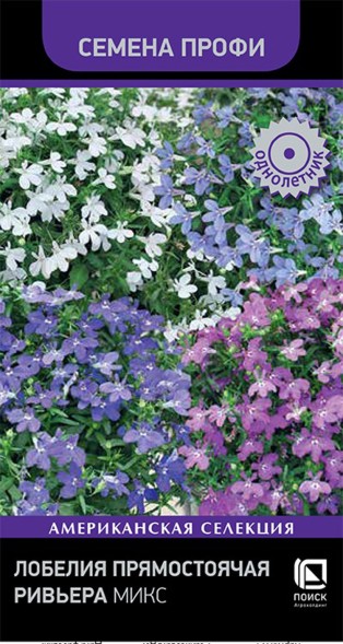 Семена Лобелия Ривьера Микс прямостоячая (Поиск)