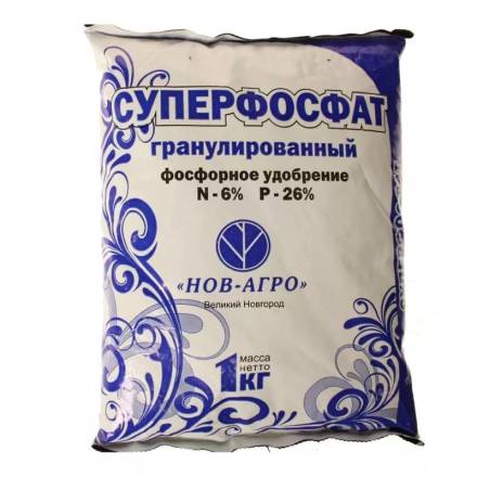Суперфосфат гранулированный 1кг (N-6%:P-26%) НА