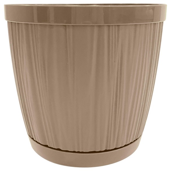  Горшок цветочный Barcelona 1,8 л молочный шоколад