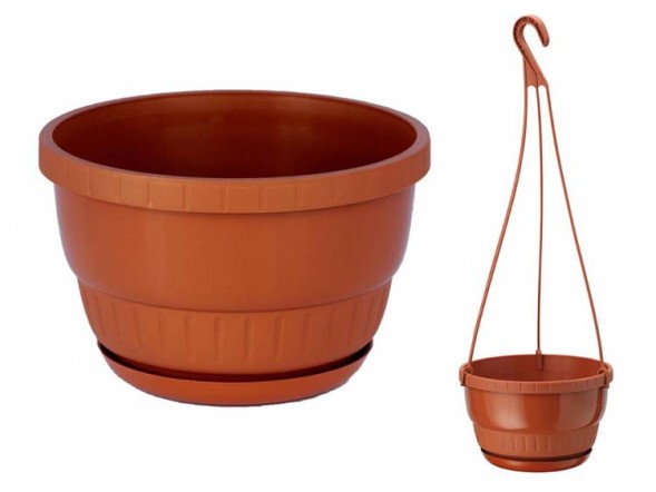  Европа подвесное кашпо 5,4 л терракотовый d25 (Польша)