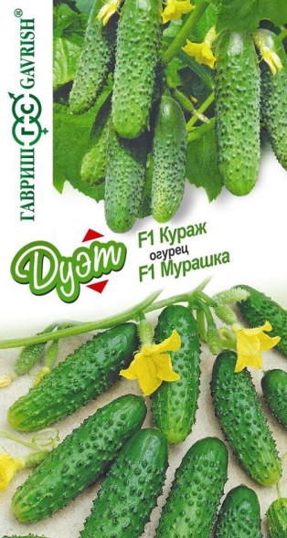 Семена Огурец Кураж F1+Мурашка F1 (Гавриш)