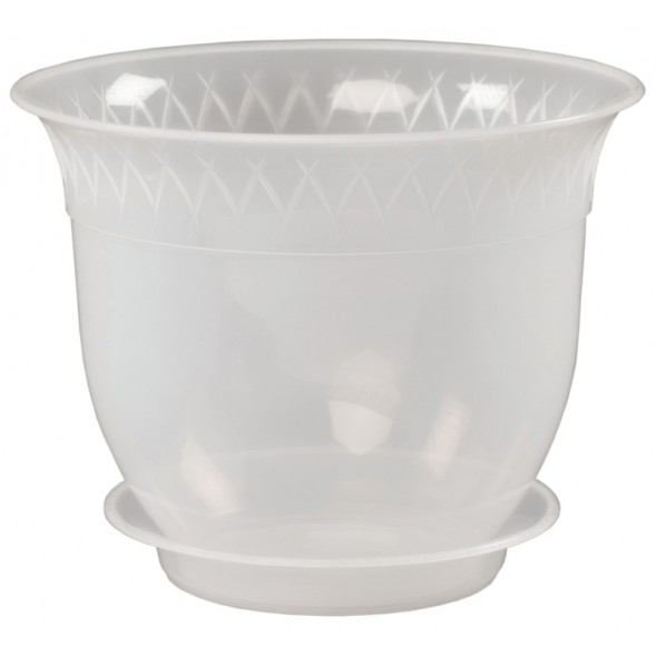  Лилия вазон с поддоном 2,5 л. Для орхидей прозрачный.