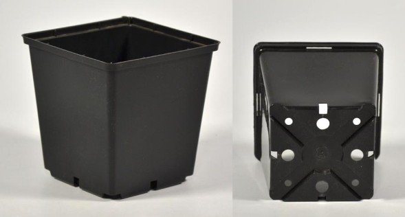  Горшок для рассады V-0,52л. 9*9*10 (квадрат)