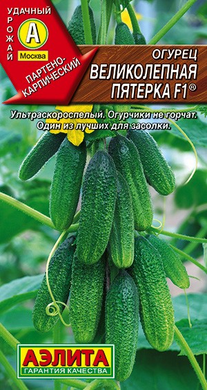 Семена Огурец Великолепная пятерка F1 (Аэлита)