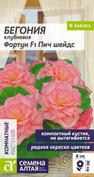 Семена Бегония Фортун Пич шейдс (Семена Алтая)