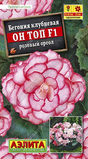 Семена Бегония Он Топ F1 розовый ореол (Аэлита)