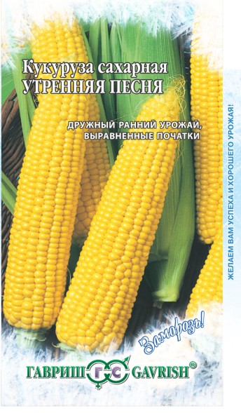 Семена Кукуруза Утренняя песня F1 сахарная (Гавриш)