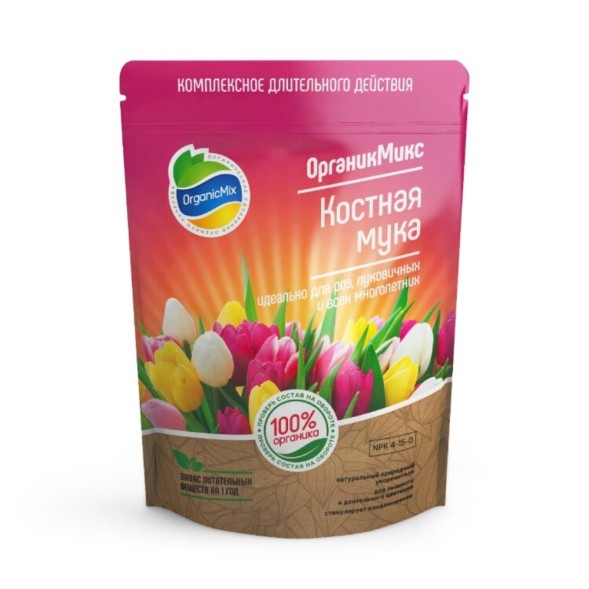  Мука костная 0,85 кг (NРК-4:15:0) ОрганикМикс