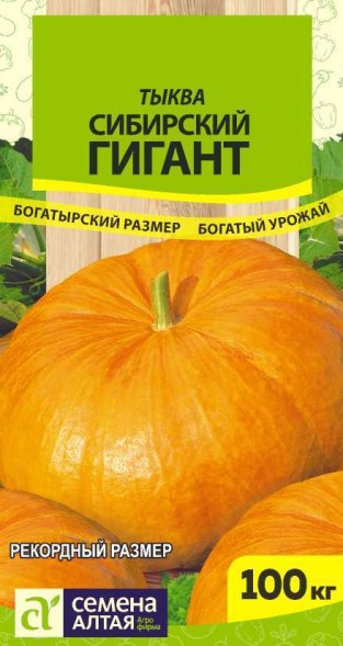 Семена Тыква Сибирский Гигант  (Семена Алтая)