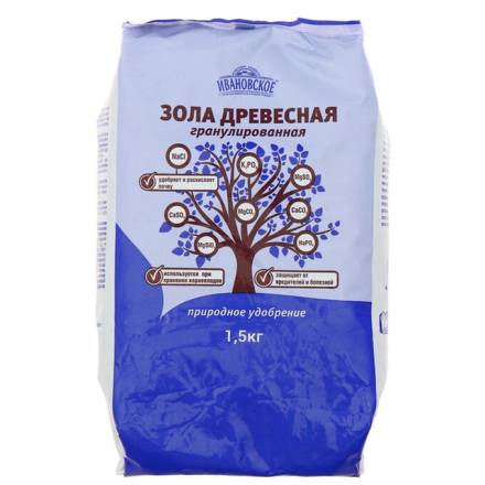 Зола древесная гранулированная 1,5 кг ФХИ
