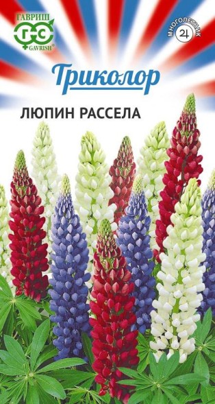 Семена Люпин Триколор Рассела смесь (Гавриш)