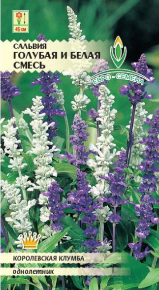 Семена Сальвия Голубая и белая смесь (Евро-Семена)