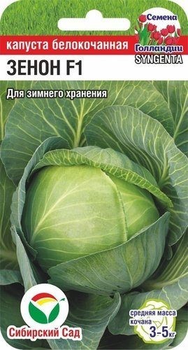 Семена Капуста белокочанная Зенон F1 (Сиб сад)