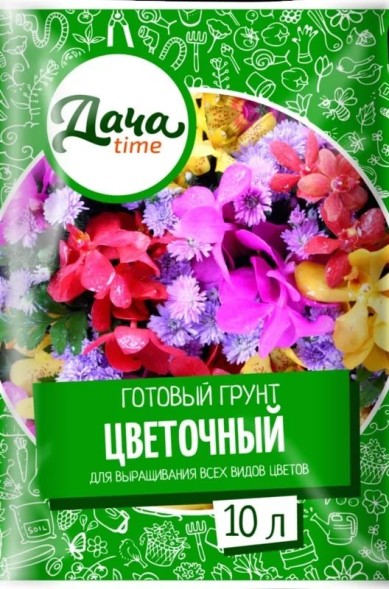  Грунт для цветов Цветочный Дачаtime 5л