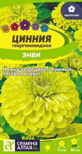Семена Цинния Энви георгиновидная (Семена Алтая)