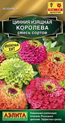 Цинния Королева смесь сортов (Аэлита)
