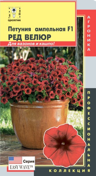 Семена Петуния ампельная F1 (серия Easy Wave™) Ред Велюр ПЛ